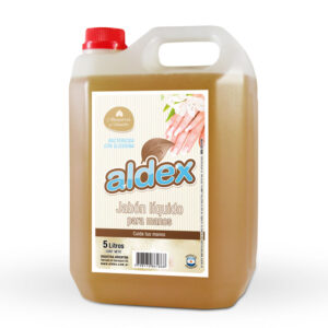 Jabón líquido para manos antibacterial Aldex x 5L.